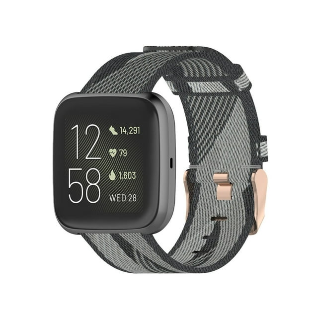 asddcavvf 【23mm 】Unisex Breathable Mixed Color Woven Nylon Watch Band for Versa 2 Versa Versa Lite