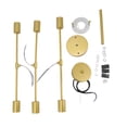 thumbnail image 2 of Modern Sputnik Chandelier, 6 Light Semi Flush Mount Ceiling Light E27 E26 Middle Base  For Hotels For Living Rooms, 2 of 8