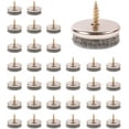 thumbnail image 1 of Deslizadores para muebles: paquete de 32 deslizadores para sillas, deslizadores para sillas de 28 mm de diámetro. Los deslizadores para muebles con fieltros de 5 mm de grosor son una protección ideal para las patas de las sillas, con una fácil instalación mediante tornillos Sailing Electrónica, 1 of 5