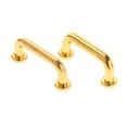 thumbnail image 4 of 1:12 Mini Pulls Dollhouse Arch Shape for Gate Closet screw small replacement Large 4Pcs Gold, 4 of 9
