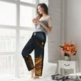 thumbnail image 5 of Salouo Glowing Snake Dark Forest Print Women's Pajama Pants Casual Loose Sweatpants PJs Flowy Pants Drawstring Palazzo for Women Wide Leg Pants Lounge Pajama -Medium, 5 of 8