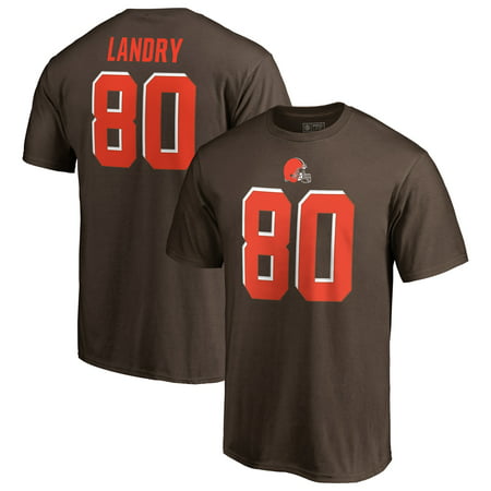 Jarvis Landry Cleveland Browns NFL Pro Line by Fanatics Branded Player Authentic Stack Name & Number T-Shirt -