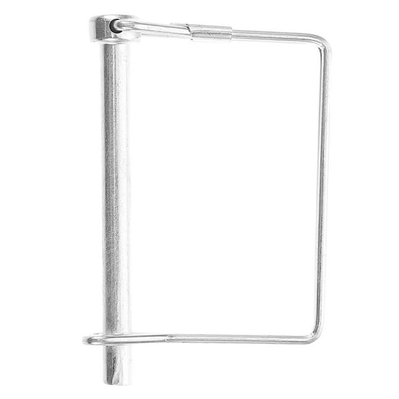 WORGEOUS  Trailer Pin Safety Lock Receiver Hitch Heavy Duty Thread Pins Lawn Mower RV Trailers Silver