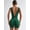 Green, variant on Quick Dry Women's Sports Bodysuit High-intensity V-Back Backless Shapewear Romper Scrunch Butt Jumpsuit for Yoga Sports Fitness one Piece Design Royal Blue S