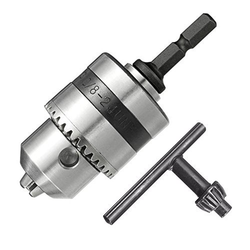 Bestgle 0.66mm Capacity 3/824UNF Mount Drill Chuck Converter Impact