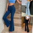 thumbnail image 2 of ShiShine Flare Jeans for Women High Waisted Stretch Slimming Bell Bottoms Jeans, 2 of 6