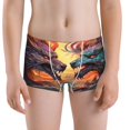 thumbnail image 5 of Yiaed Colorful Wave Dragon Head Print Boys' Boxer Briefs Cotton Casual Stretch Comfort Boys Boxers - Kids Boxer Briefs Underwear for Boys (6-18)-XX-Small, 5 of 5