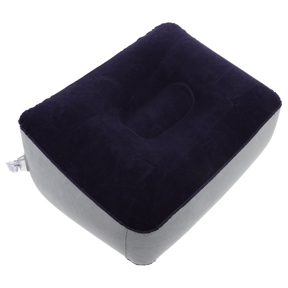 Inflatable Foot Rest for Airplane Travel Self Inflating Camping Mat Pillow Cushion Portable Footrest for Car Train Home Office Travel Airplane Camping Chair Footrest