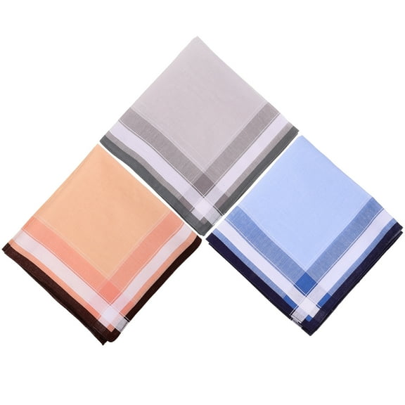 3 Pcs Random Color 40cm Bandanas for Men Ladies Handkerchiefs Clippers Brush Cleaner Women Pocket Squares Women's Man