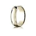 thumbnail image 2 of Benchmark� 18k Gold 7mm Comfort-fit High Polish Finish Round Edge Design Wedding Band Ring, 2 of 9