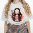 thumbnail image 2 of Caliente Anime japonés Demon Slayer camiseta de los hombres Kawaii Kimetsu No Yaiba gráfico Tees Tanjirou Kamado Unisex Tops divertido camiseta mujerpangjing, 2 of 4