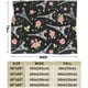 thumbnail image 3 of Manta de forro polar ultra suave y cálida para todas las estaciones con diseño de la Torre Eiffel de París y rosas (negra), decorativa para el día de San Valentín, para cama, silla, sofá, dormitorio,, 3 of 8