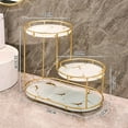 thumbnail image 2 of Cosmetic Decorative Tray three tier Perfume Organiser for top storage Bathroom Decor, 2 of 9