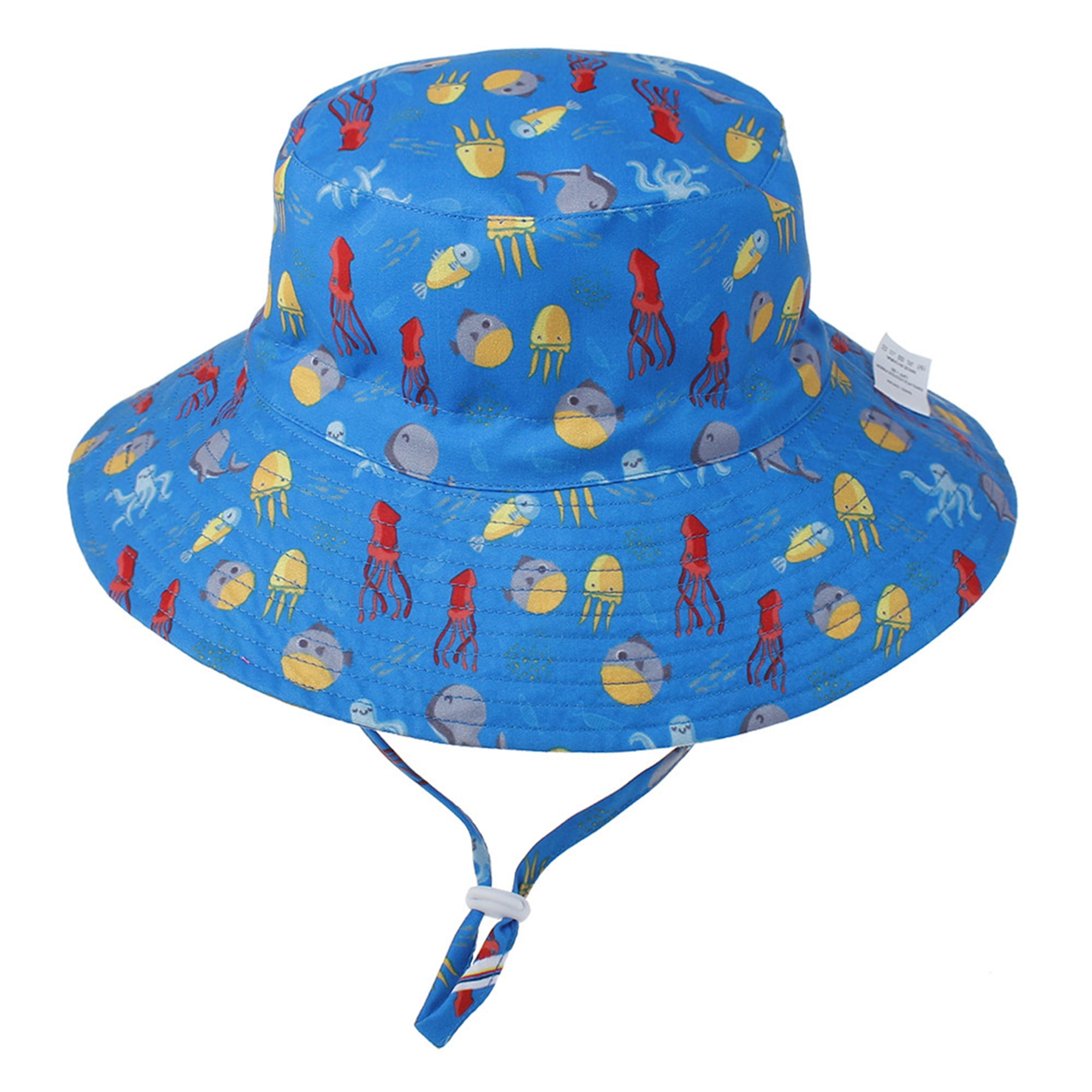 Baby Boy Girl Sun Hat Summer Beach Hat Cotton Bucket Cap Toddler Kids 0-6 Years 