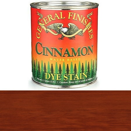Water Based Wood Dye DQC Water Based Dye, 1 quart, Cinnamon, Ultra penetrating wood Stains By General Finishes From USA ()