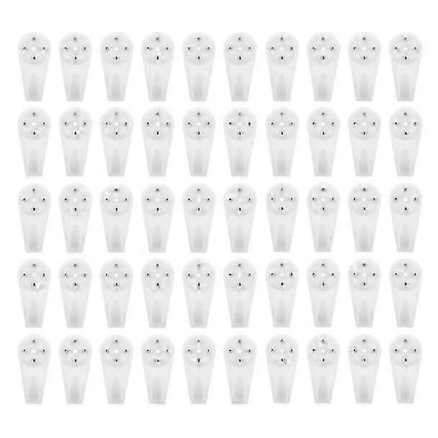 Hooks - 50 Pieces - 5 kg Load Capacity - Wall Picture Hangers - Picture Hangers - Picture Hanging Hooks - For Displaying Decorative Pictures and Wall