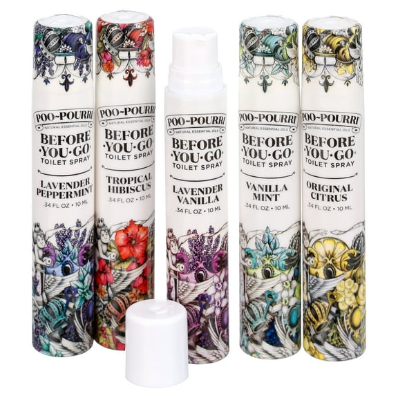 Poo-Pourri Before-You-Go 10 Mil. Deodorizer Set (5-Piece) SET-10MLPACK