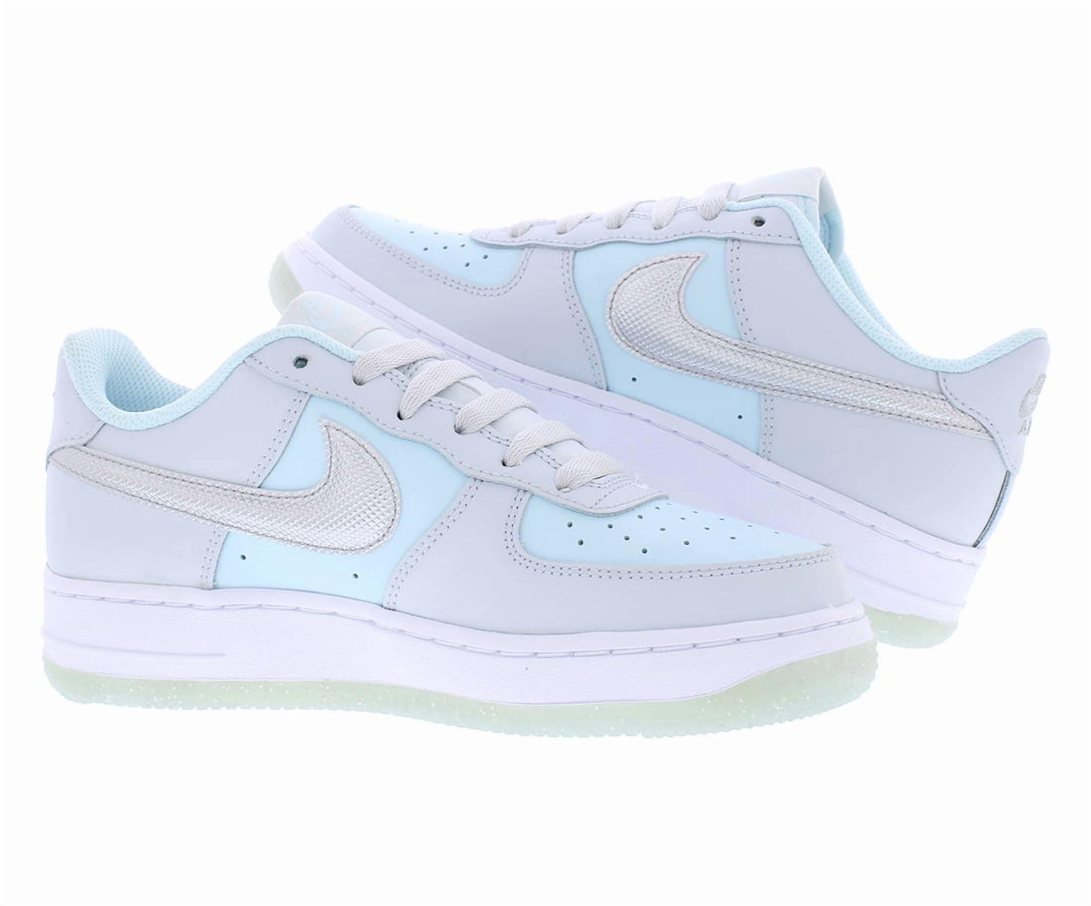 Big Kid's Nike Air Force 1 BG Pure Platinum/Metallic Silver (HQ3249 043) - 7