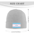 thumbnail image 3 of Trans Rights are Human Rights LGBT Beanie Hat Men Winter Knit Hat Women Slouchy Skull Cap Hedging Hat Black, 3 of 8
