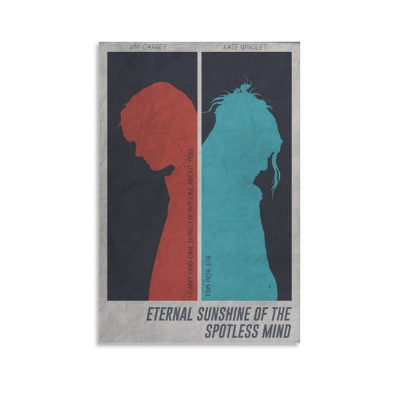 Eternal Sunshine of The Spotless Mind Love Movie(2) Wall Art Picture Painting Poster Canvas Print Posters Artworks Bedroom Living Room Decor 16x24inch(40x60cm)