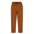 thumbnail image 4 of Pantalones de jogging informales para hombre: cintura elástica, cordón, poliéster de secado rápido, bolsillos, tallas M-XXXL para senderismo y deportes, 4 of 8