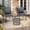 gray, variant on Skandiquip 3 Piece Rattan Bistro Set, All Weather Small Space Outdoor Patio Furniture with Tempered Glass Top Table & 2 Wicker Chairs for Balcony, Garden, Backyard, Beige