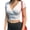 White, variant on Women T-shirt Deep V-Neck Short Sleeve Navel-Exposed T-Shirt Slim Fit Solid Color Tops Lightweight Stretch Cropped Tops