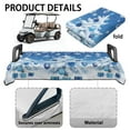thumbnail image 6 of Yuyamidu Blue Xmas Tree Golf Cart Seat Covers 2 Passenger Flannel Replacement Seat Covers for Club Car, Christmas Golf Cart Seat Towel Blaket, 6 of 8