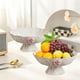 thumbnail image 5 of Platos cuadrados de plástico para servir fruta de 9,84 pulgadas con base desmontable | Plato multiusos para aperitivos y dulces | Vajilla para cocina y salón | Juego de 1 pieza, 5 of 6