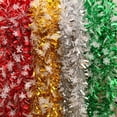 thumbnail image 5 of Christmas Flower Pulling Rainbow Color Foil Tinsel Ribbon Xmas Tree Sequin Snowflake Wire Hanging Garland Wedding Party Decorate (4), 5 of 6
