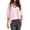 Pink, variant on Women Cardigan 3/4 Sleeves Open Front Lightweight Soft Netted Knit Draped Ruffles Cardigan Kimono Cover Ups Beige L