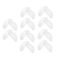 thumbnail image 4 of 10 pares de almohadillas de silicona en forma de D para la nariz, almohadillas para aumentar la altura de las gafas de sol (blanco transparente), 4 of 6