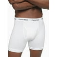 thumbnail image 3 of Calvin Klein Men's Boxers 3 Pack Cotton Tagless Stretch Boxer Brief NB2616, White, M, 3 of 4