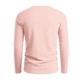 thumbnail image 5 of Men's Casual Solid Color V Neck Pullover Shirt Faddish Long Sleeve Soft Casual Basic T Shirts Lightweight Slim Fit Sports Shirt, 5 of 7