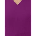 thumbnail image 5 of INSPIRE CHIC Women's Wide Leg Jumpsuits Chiffon V Neck Cocktail Sleeveless Jumpsuit S Purple, 5 of 6