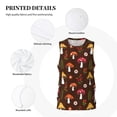 thumbnail image 3 of Honeii Woodland Mushroom print basktball shirt for men and women, Unisex basketball jersey for Theme party-Small, 3 of 6