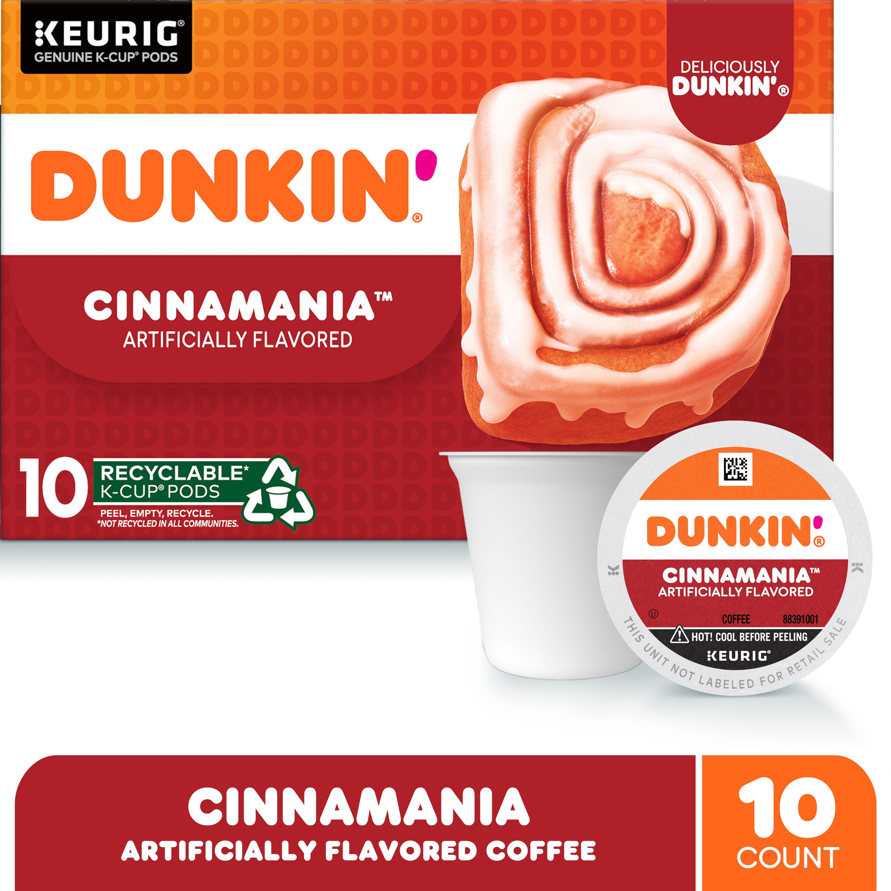 (60 Count) Dunkin' Cinnamania, K-Cup Coffee Pods
