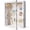 Distressed White, variant on 8x10 inch linen-backed pop-up photo frame - sturdy and durable, perfect for displaying flowers, photos, medals, and other keepsakes.