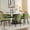Green-6, variant on Set of 4 Modern Upholstered Dining Chairs – Linen Fabric, Thick Cushioned Seat, Curved High Back, Sturdy Wood Legs with Adjustable Feet – Comfortable Accent Chairs for Dining Room, Kitchen