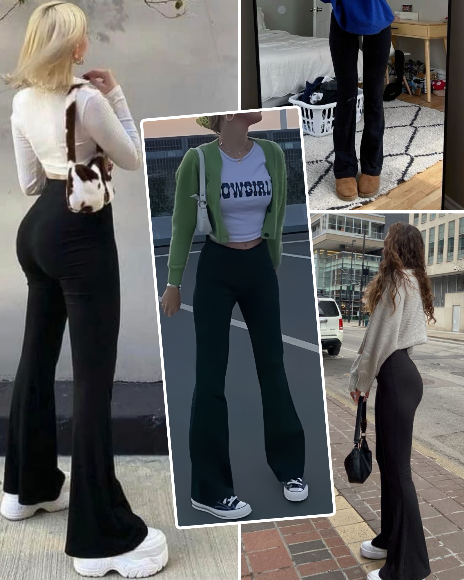 FITOP Women's High Waist Flare Yoga Pants with Hidden Pockets photo 3