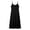 *Black, variant on ClodeEU Women's Spaghetti Strap Sleeveless Midi Dress,Casual A-Line Slip Dress Black,Women's Plus L