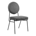 thumbnail image 2 of Craft Upholstered Fabric Dining Side Chairs in Black Charcoal, 2 of 9