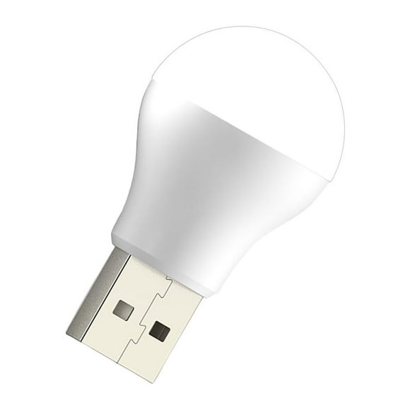 Maytalsory Lumière Universelle USB Lecture Étude Ampoule LED Nuit Intérieure Chambre Portable Festival Éclairage Lumières Banque d'Alimentation de Poche Lumière Blanche 1Ensemble