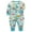 C-Blue Dino, variant on Baby Boys Long Sleeve Romper Jumpsuit Button Snap Up Infant One-piece Bodysuit Dinosaur Truck Prints Newborn Clothes 0-24M