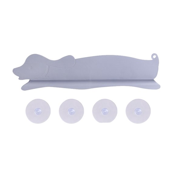 Hyasfey Kitchen Sink Splash Guard with 4 Suction Cups Puppy Shape Dish Vegetable Washing Water Anti-Splash Countertop Baffle Board