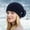Navy, variant on Dyfzdhu Woolen Hat Women Fashion Wrap Warm Ear Protection Windproof Knit Hairball Beige