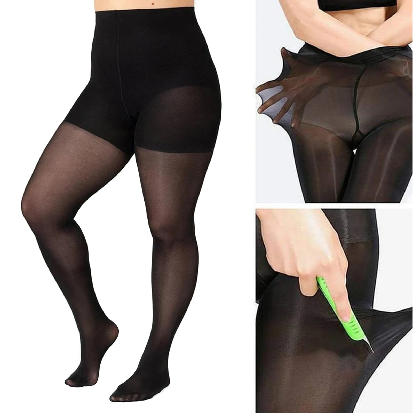 Zoomarlous Tear-proof Shaping Tights Ultra-thin 5D Plus Size Translucent  Women Pantynose New 