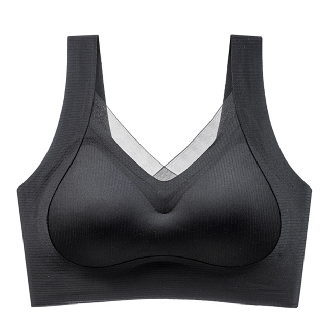 Soutien-gorge Confortable Aguichant et Sans Traces pour Femmes, Sans Soutien Doux, Fermeture à Collier, Anti-Chute