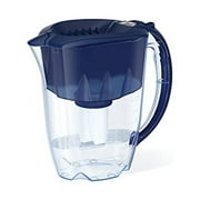 AQUAPHOR Ideal 7-Cup Water Filter Pitcher - Dark Blue with 1 x B15 Filter - Fits in the Fridge Door - Reduces Limescale and Chlorine - Ideal for Seven Cups