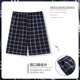 thumbnail image 1 of Novedad de verano, pantalones de pijama a cuadros de algodón, pijama de algodón suelto para el hogar, pantalones cortos transpirables con cintura elástica y parte inferior para dormir para hombre, 1 of 5